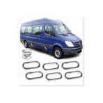 Fams Oto Aksesuar Mercedes Sprinter W906 Krom Yan Reflektör Çerçevesi 6 Parça 2006-2018 Arası Parça çelik