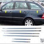 FAMS OTO AKSESUAR Mercedes W203 Krom Cam Çıtası 6 parça 2000-2007 arası Paslanmaz Çelik (SW)