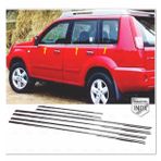 FAMS OTO AKSESUAR Nissan X-Trail Krom Cam Çıtası 6 prç. 2001-2007 P.Çelik