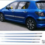 FAMS OTO AKSESUAR Peugeot 307 Krom Cam Çıtası 4 prç. 2001 Üzeri P. Çelik