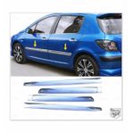 FAMS OTO AKSESUAR Peugeot 307 Krom Yan Kapı Çıtası 4 prç. 2001 Üzeri P. Çelik