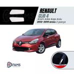 Fams Oto Aksesuar Renault Clio 4 Krom Arka Kapı Kolu 2 Prç. 2012 Ve Üzeri Paslanmaz Çelik
