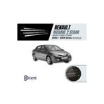 FAMS OTO AKSESUAR Renault Megane 2 uyumlu Krom Cam Çıtası 4 Prç, 2002-2009 P, Çelik (SEDAN)