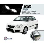 Fams Oto Aksesuar Skoda Fabia Krom Ayna Kapağı 2 Prç. 2008-2014 Arası Uyumlu P. Çelik