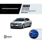 Fams Oto Aksesuar Skoda Octavia Krom Alt Bagaj Çıtası 2013 - 2019 Paslanmaz Çelik