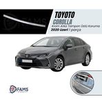 Fams Oto Aksesuar Toyota Corolla Krom Arka Tampon Üstü Koruma 2020 üzeri Sedan P,Çelik (Parlak)