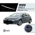 Fams Oto Aksesuar Toyota Corolla Krom Arka Tampon Üstü Koruma 2020 üzeri Sedan P,Çelik (Taşlı)
