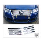 FAMS OTO AKSESUAR VW Passat B6 Krom Ön Panjur 8 prç. 2005-2010 arası P. Çelik