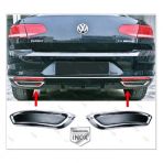 FAMS OTO AKSESUAR VW Passat B8 Krom Egzoz Görünümlü Difüzör 2015-2019 P.Çelik