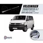 Fams Oto Aksesuar VW T6.1 TRANSPORTER 2019-2023 Arası Krom Far Üst Çıta 2 Parça Paslanmaz Çelik