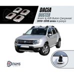 Fams Otomotiv Dacia Duster Krom İç Kilit Buton Çerçeve 4 Kapı 2010-2018 Paslanmaz Çelik