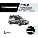 Fams Otomotiv Peugeot Partner Tepee Krom Sürgü Nikelajı 2 Parça 2008-2018 Paslanmaz Çelik