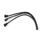 Fan Çoklayıcı Y PWM Splitter Kablosu 4Pin Dişi 4Pin-2x 3Pin Erkek