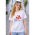 FANA Anneler Günü Özel Anne Temalı Kadın Tişört – %100 Pamuk Bol Rahat Baskılı T-Shirt | Annelere Hediye