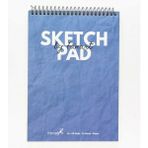 Fanart Academy A5 Üstten Spiralli Sketch Pad 50 Sayfa Düz Kağıt Renk Off White