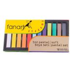 Fanart Academy Soft Toz Pastel Boya Seti 12 Renkli Tam Boy Çizim İçin Uygun