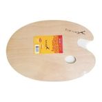 Fanart Ahşap Resim Paleti - MDF Oval Palet 20x30cm Boy, 30mm En