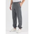 Fancy & Fun Erkek 3 Iplik Kumaş Unisex Oversize 4 Mevsim Paça ve Bel Lastikli Cepli Eşofman Altı - Gri