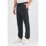 Fancy & Fun Erkek 3 Iplik Kumaş Unisex Oversize 4 Mevsim Paça ve Bel Lastikli Cepli Eşofman Altı - Siyah