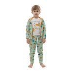 Fancy Kids Erkek Çocuk Leopard Pijama Takımı (3'lü) (Desenli, 2-3 Yaş)
