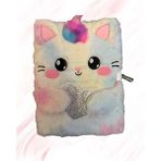Fancy Things Sevimli Peluş Kedi Tasarımlı A4 Sketchbook – 200 Sayfa Kalın Kağıtlı Defter