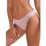 Fancy&Dancy Kadın Dikişsiz İz Yapmaz String Slip - Kaliteli Kullanışlı Günlük Tanga Külot – 1350 (Pembe, Small)