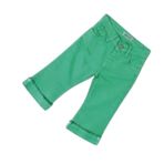 FancyKids Kız Çocuk Pantolon Kot Kumaş Yeşil (Yeşil, 12-18 Ay)