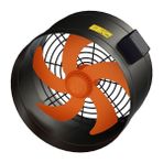 Fanex 25 Cm Çapında Drpkt-250 3000 D/D 230 Volt Monofaze Dıştan Rotorlu Kanal Tipi Aksiyal Aksiyel Fan Vantilatör