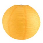 Fangxuee Düğün için 1 x Çin Japon Kağıt Fener Abajur 40 cm (16 inç) Koyu Sarı