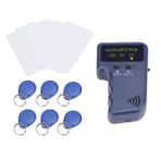 Fangxuee El RFID Kart Fotokopi Makinesi 125 KHz KIMLIK (EM4100/HID/AWID) Teksir Okuyucu Yazar ile 6 Yazılabilir Anahtarlık+6 Yazılabilir Kart