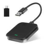 Fangxuee Kablolu Kablosuz Adaptör Kutusu 2'si 1 Arada Carplay ve Android Auto Mini Box USB/Tip C Dongle Tak ve Çalıştır Otomobil Parçaları