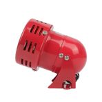Fangxuee Kırmızı Mini Metal Motor Siren Endüstriyel Alarm Hırsızlığa Karşı Elektrik Koruma 120dB MS-190 AC110V