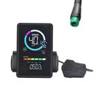 Fangxuee M7C-2 elektrikli bisiklet LCD ekran metre 24V 36V 48V 60V E Scooter LCD Panel USB UART ile dağ elektrikli bisiklet 5PIN parçaları aksesuarları