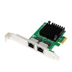 Fangxuee PCI-E X1 2.5G Sunucu Ağ Kartı Çift Bağlantı Noktalı Gigabit Ağ Kartı I225-V Ethernet Denetleyicisi Çift Bağlantı Noktalı 2.5GbE RJ45 Bağlantı Noktaları