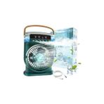 Fanı 3 Hızlı Rüzgarlı Taşınabilir Ac Sessiz Sis Fanı USB Şarj Edilebilir Küçük Taşınabilir Klima 600ML Hava Soğutucu Fanı, 7 Gece Lambalı 1/2/3 H Zamanlayıcı Stili 2, Hava Soğutucu Fanı - Antrasit - Gri
