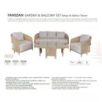 Fanizan Bahçe Ve Balkon Takımı (3+1+1)