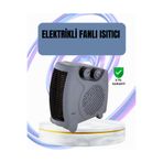 Fanlı Oda Isıtıcısı Termostat Kontrollü Soğuk Hava Üfleme Modu UCZZZBF20BLACKISITICI-1