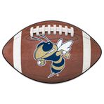FANMATS 23999 Georgia Tech Sarı Ceket Futbol Halısı - 52 cm x 82,5 cm | Spor Taraftarı Ev Dekoru Halı ve Arka Kapak Paspası - "Buzz" Logosu