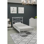 FANO Kenza Ferforje Karyola Beyaz Tek Kişilik Metal Yatak 90x190, 90x200, 100x200, 120x190, 120x200