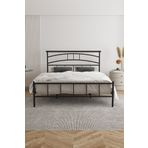 FANO Kenza Ferforje Karyola Siyah Çift Kişilik Metal Yatak 140x190, 140x200, 150x200, 160x200