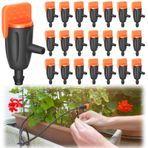 FANOVO 50'li Paket Damla Yayıcı, 1/4 inç Damla Sulama Borusu için Ayarlanabilir Su Akışı Damlatıcıları, (4-7 mm) Sulama Sistemi (A) için Bahçe Etli Sulama Damlatıcı Yağmurlama