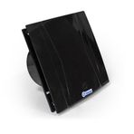 Fansan Dekoratif Siyah Banyo Tuvalet Cam ve Pencere Tipi Aspiratör Tba 120-N - 12 cm
