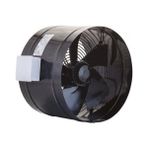 Fansan Dr-B 200 Boru Tipi Dıştan Rotorlu Kanal Fanı Siyah Renk Yüksek Performanslı Metal Gövde
