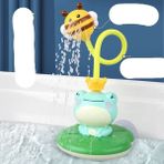 Fansheng-HB Banyo Oyuncak Bebek Bebek Çocuklar Oynarken Su Kurbağa Sprey Su (Yurt Dışından) - Yeşil