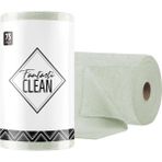 Fantasti Clean Çok Amaçlı Rulo Mikrofiber Temizlik Bezi 30X30 75 Yapraklı Yosun Yeşili