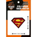 Fantastic 10'lu Paket Ütü Ile Yapışan Dokuma Arma Patch Yama Superman Modeli