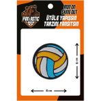 Fantastic 10'lu Paket Ütü ile Yapışan Dokuma Arma Patch Yama Voleybol Topu Modeli
