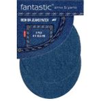 Fantastic 2'li Paket Ütü ile Yapışan Kot Arma Patch Kot Yama, Diz, Dirsek Yaması (İndigo-Mavi) - Indigo - Mavi
