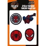 FANTASTIC ARMA Ütü Ile Yapışan Dokuma Arma Patch Yama, Spider Arma Seti, Örümcek Desenli Adam Man Patch 4'lü