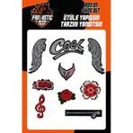 Fantastıc Arma Ütü Ile Yapışan Dokuma Arma Seti Patch Yama Cool, Star, Çiçek Modeli